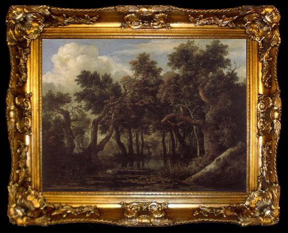 framed  Jacob van Ruisdael Marsh in a Forest, ta009-2